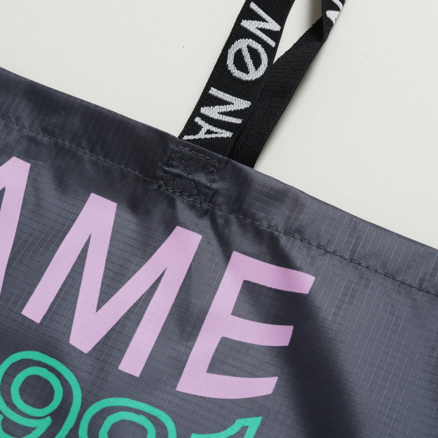TOTE BAG - NYLON - GREY LOGO PARIS